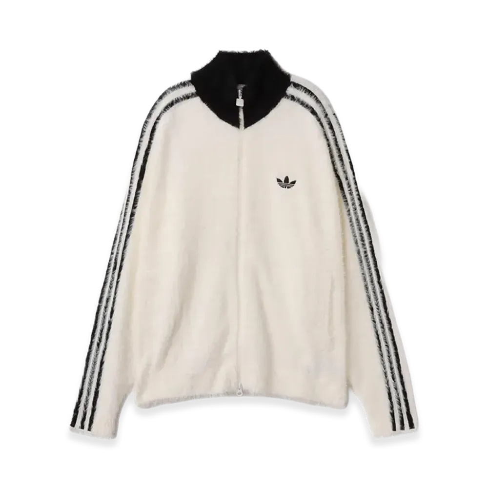 adidas Faux Mohair Classic Tracktop "Off Whtite/Black"