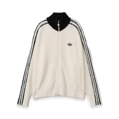 adidas Faux Mohair Classic Tracktop "Off Whtite/Black"