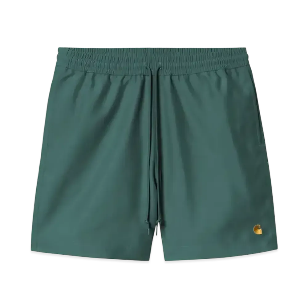 Carhartt WIP Chase Swim Trunks "Rainforest/Gold"
