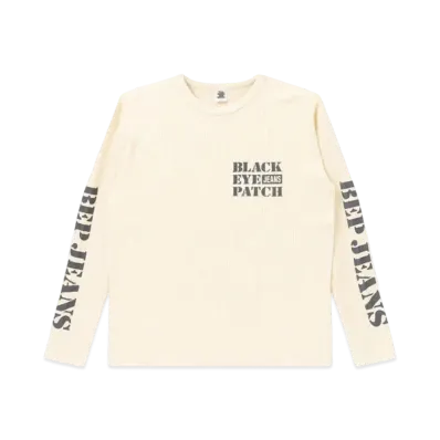 BlackEyePatch BEP Jeans Stomped Thermal L/S Tee "Off White"