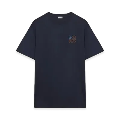 LOEWE Regular Fit T-Shirt in Cotton "Blue"