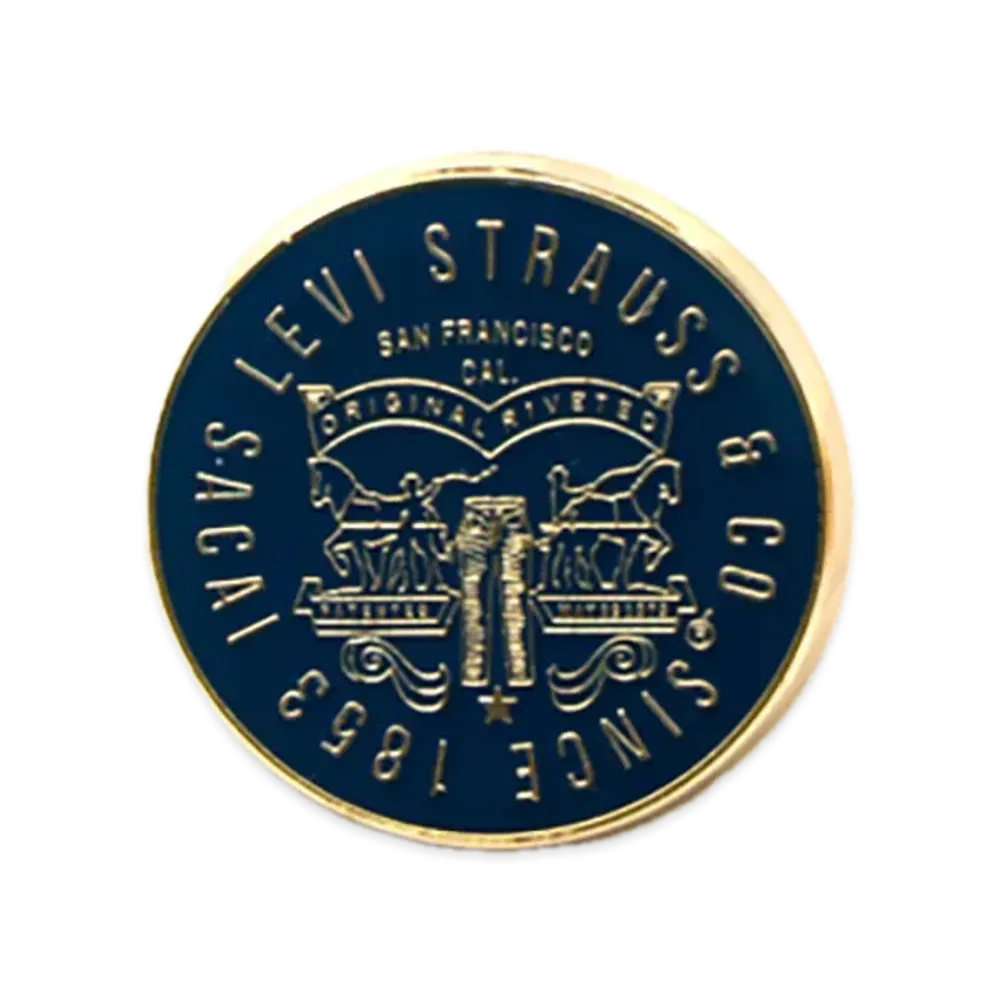 sacai x Levi's Pins #6 "Gold/Navy"