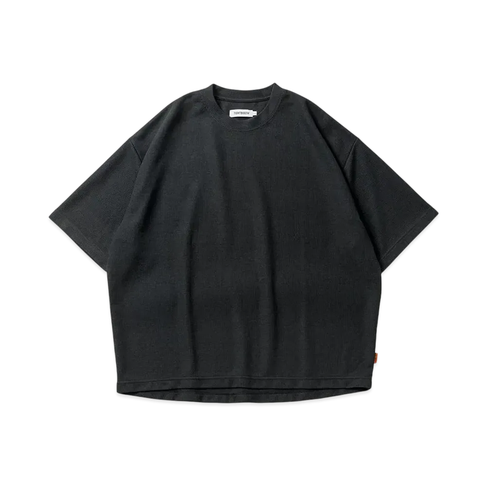TIGHTBOOTH Waffle T-Shirt "Black"
