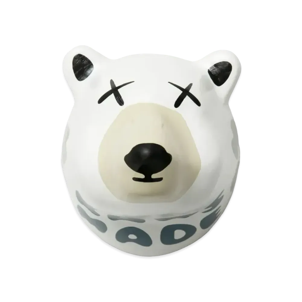 HUMAN MADE x KAWS POLAR BEAR TROPHY PAPER MACHE DISPLAY "White"