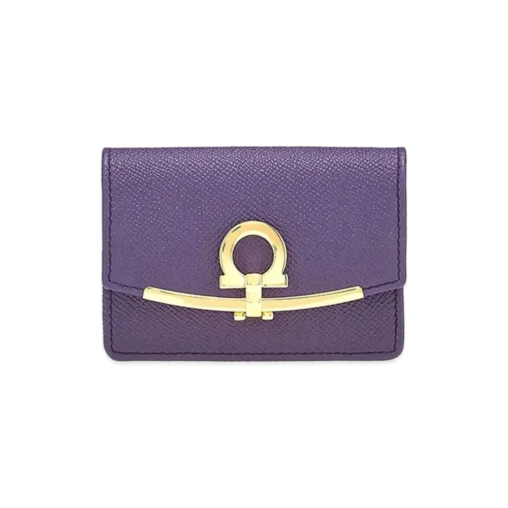Salvatore Ferragamo Card Case "Deep Purple"