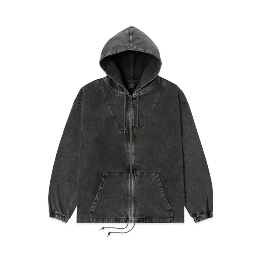 HUF Arch Logo Zip Hoodie "Black"