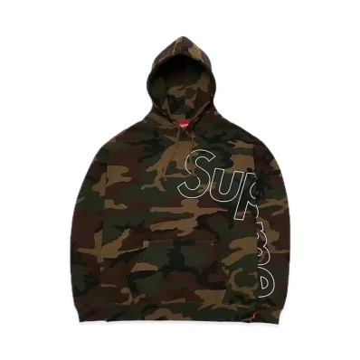 Supreme Reflective Hooded Sweatshirt "Woodland Camo"