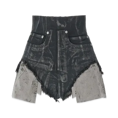 Rick Owens DRKSHDW Women's Dirt Cutoffs Shorts "Dark Blue"