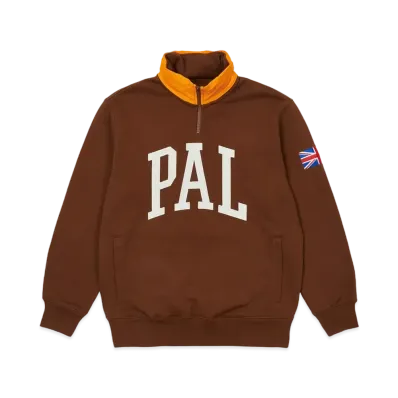 PALACE PAL GB 1/4 ZIP "Brown"