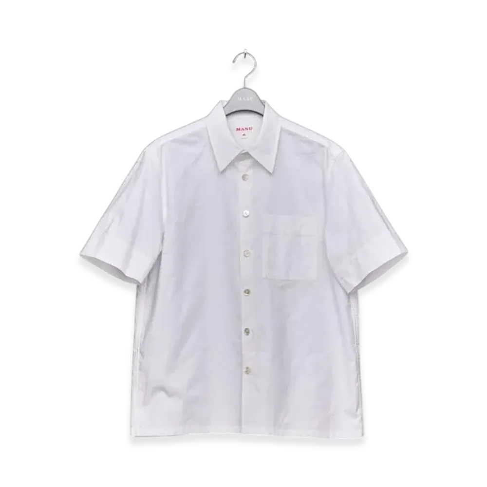 MASU Angel Half Sleeve Shirt "White"