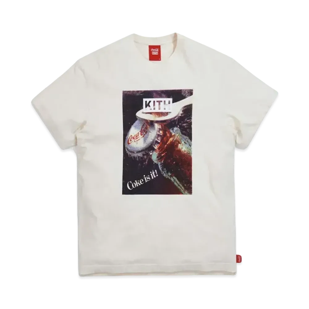 KITH Coca-Cola Open Bottle Vintage Tee "Ivory"