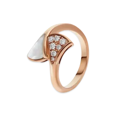 BVLGARI Diva Dream Ring Diamond Mother Of Pearl "Pink Gold"