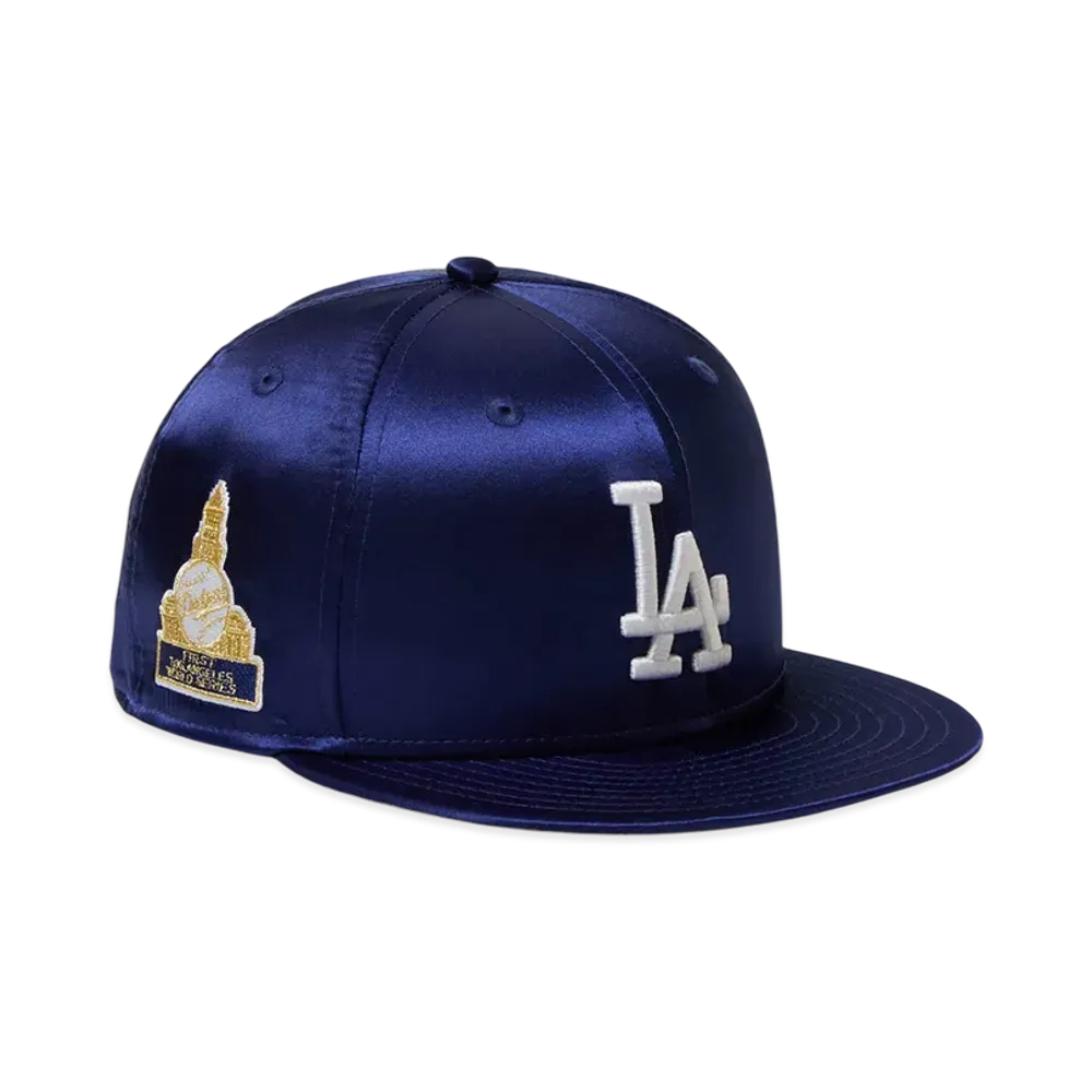 NEW ERA x MLB 59FIFTY Satin Los Angeles Dodgers "Dark Royal"