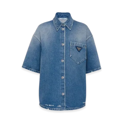 PRADA Women's Denim Shirt "Navy"