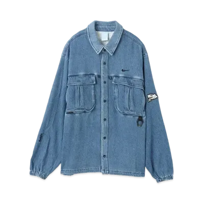Nike x Drake NOCTA Opal Lily Pad Denim Shirt "Blue"