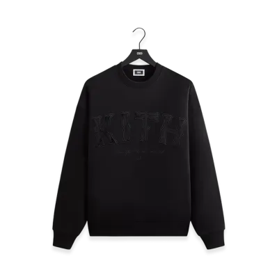 Kith Arched Logo Crewneck "Black"