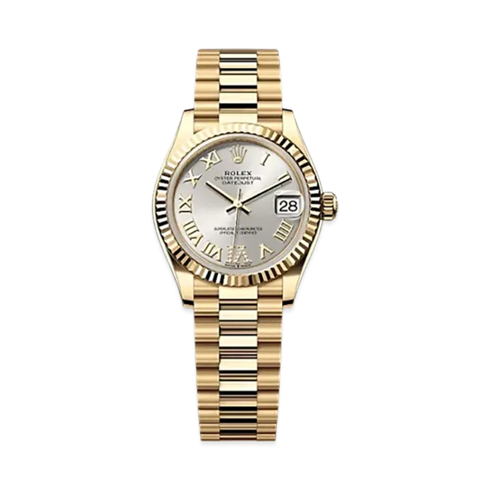 ROLEX Datejust 31mm Yellow Gold 278278 "Silver"
