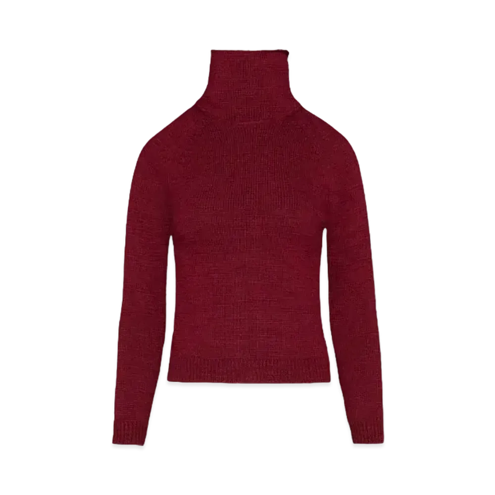 Maison Margiela Knit High Neck Sweater "Bordeaux"