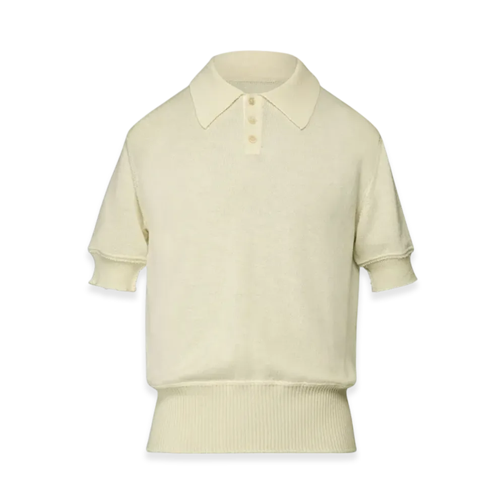 Maison Margiela Knit Polo Shirt "Off White"