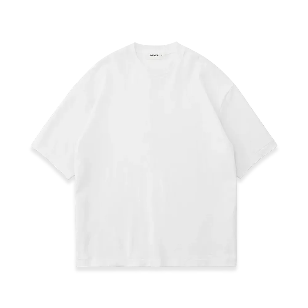 everyone American Cotton Tee Shirts "White"