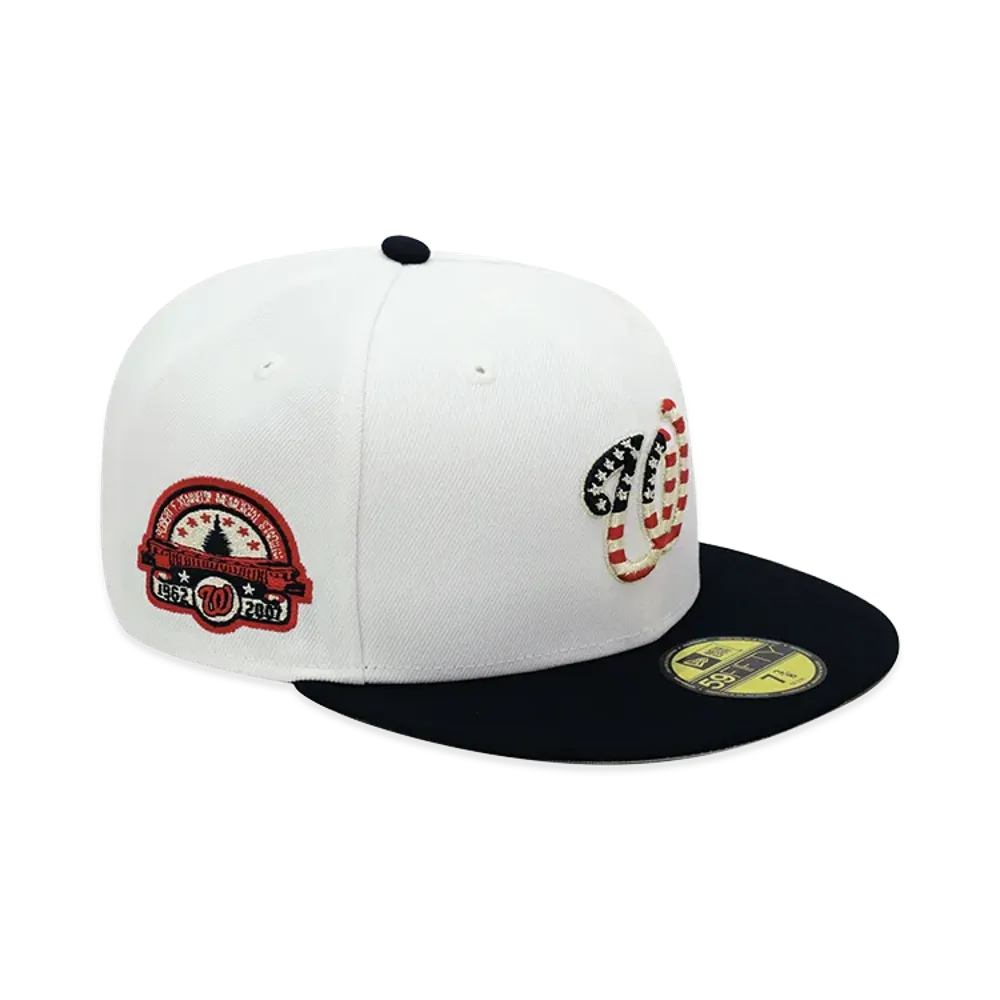 NEW ERA x THE CAP 59Fifty July 4th Washington Nationals "White/Navy"