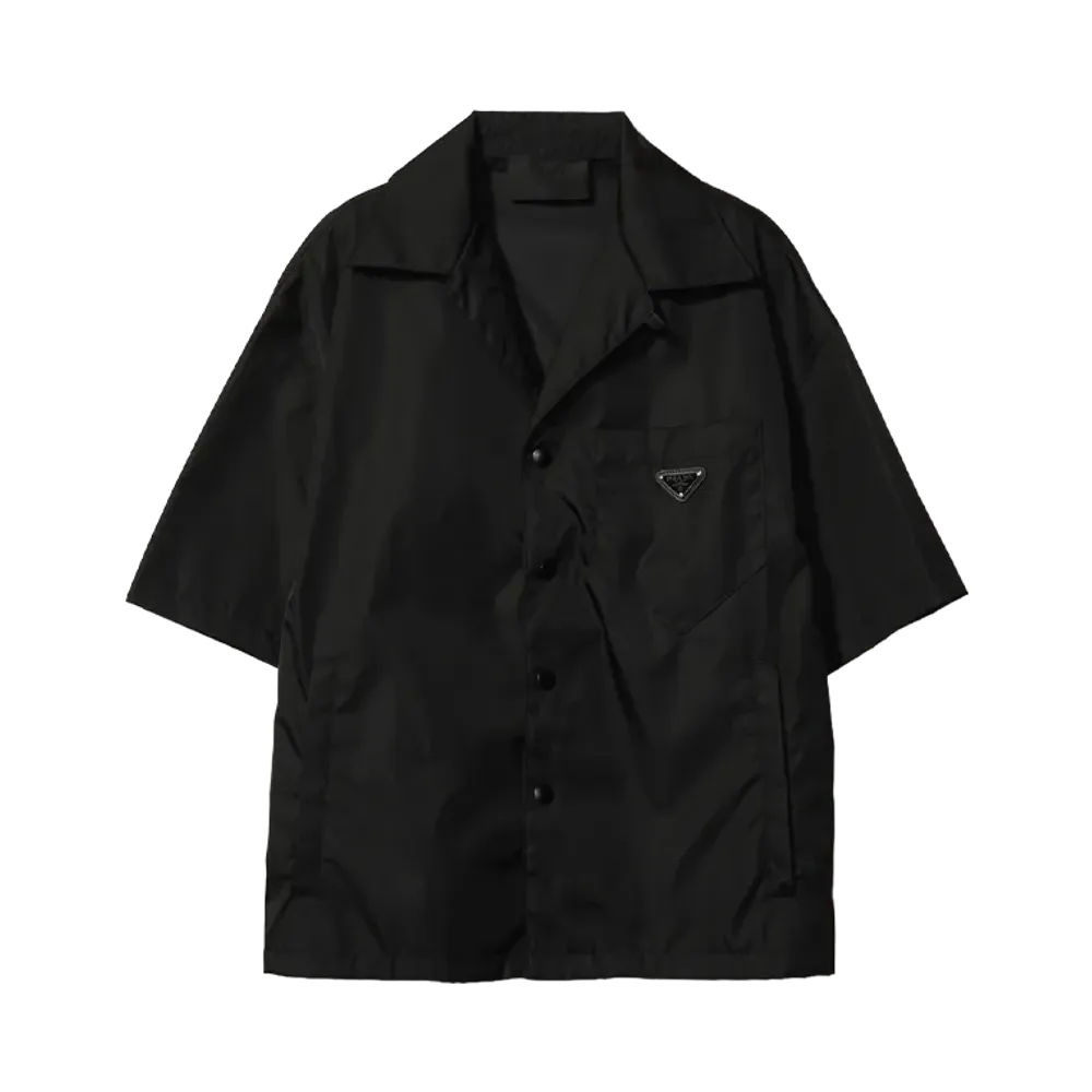 PRADA Re-Nylon Short Sleeve Shirt "Black"