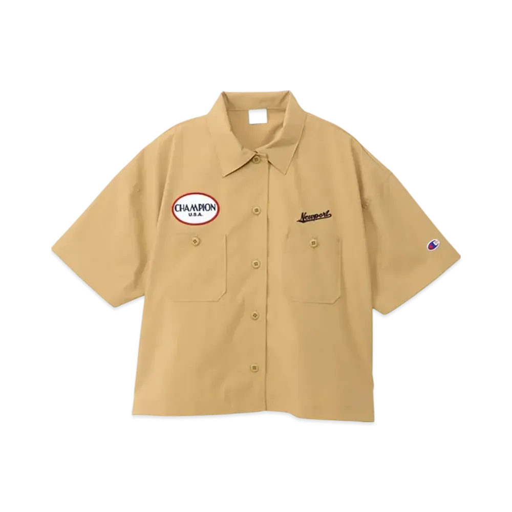 Champion Women's Short Sleeve Shirt 25SS "Sand Beige"