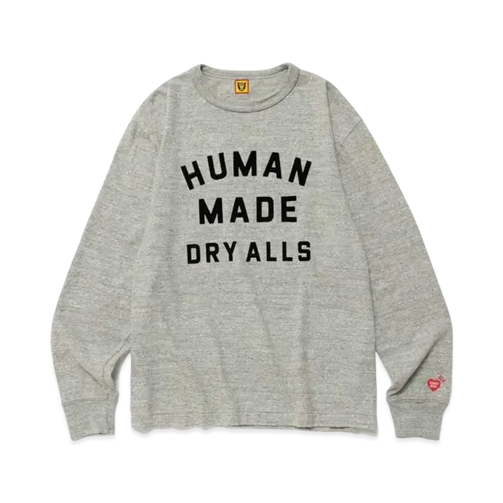 ヒューマン メイド グラフィック L/S Tシャツ "グレー"