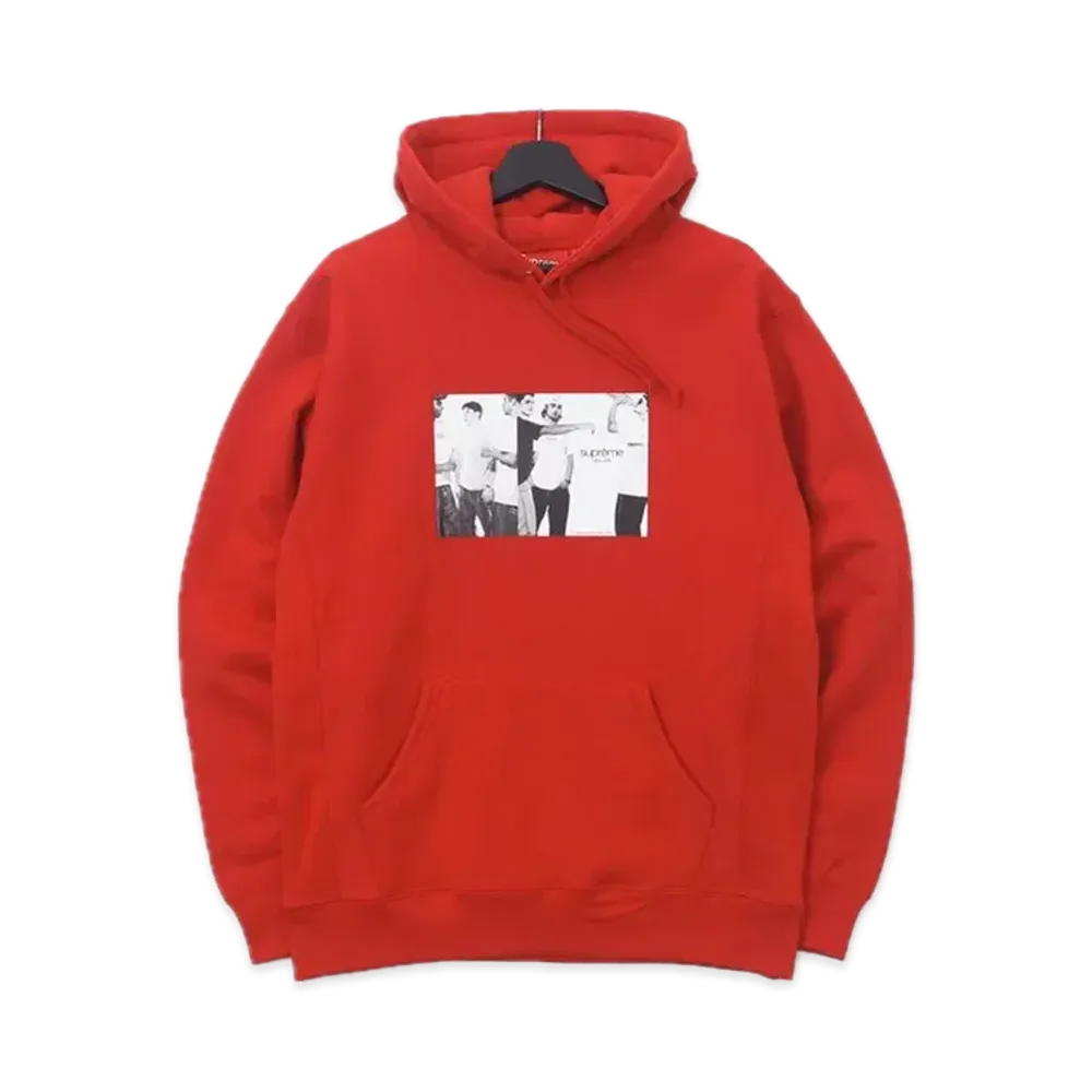 Supreme Classic Ad Hooded Sweatshirt "Red"
