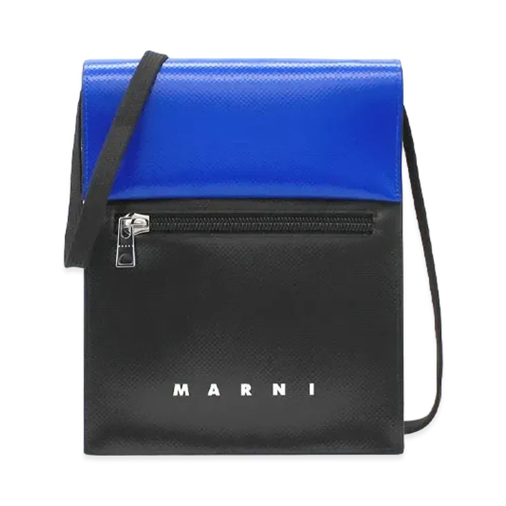 Marni Tribeca Shoulder Bag "Black/Royal"