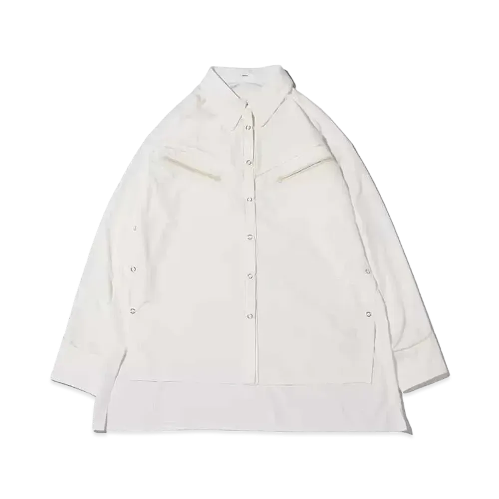 atmos pink Side Button Western Shirt "White"
