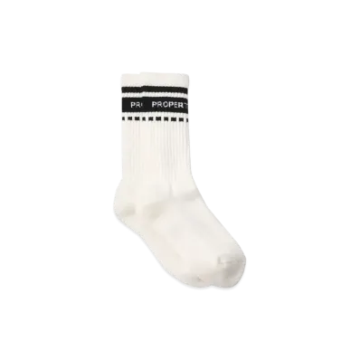Yohji Yamamoto Y's COTTON JQ SPORTY SOCKS "White"