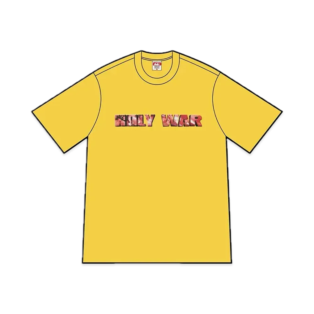 シュプリーム ホーリー ウォー Tシャツ "イエロー"