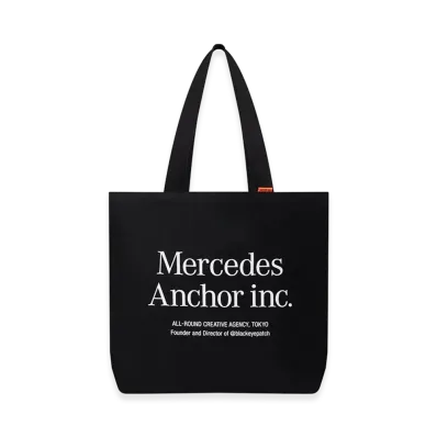 Mercedes Anchor inc. Large Canvas Tote "Black"
