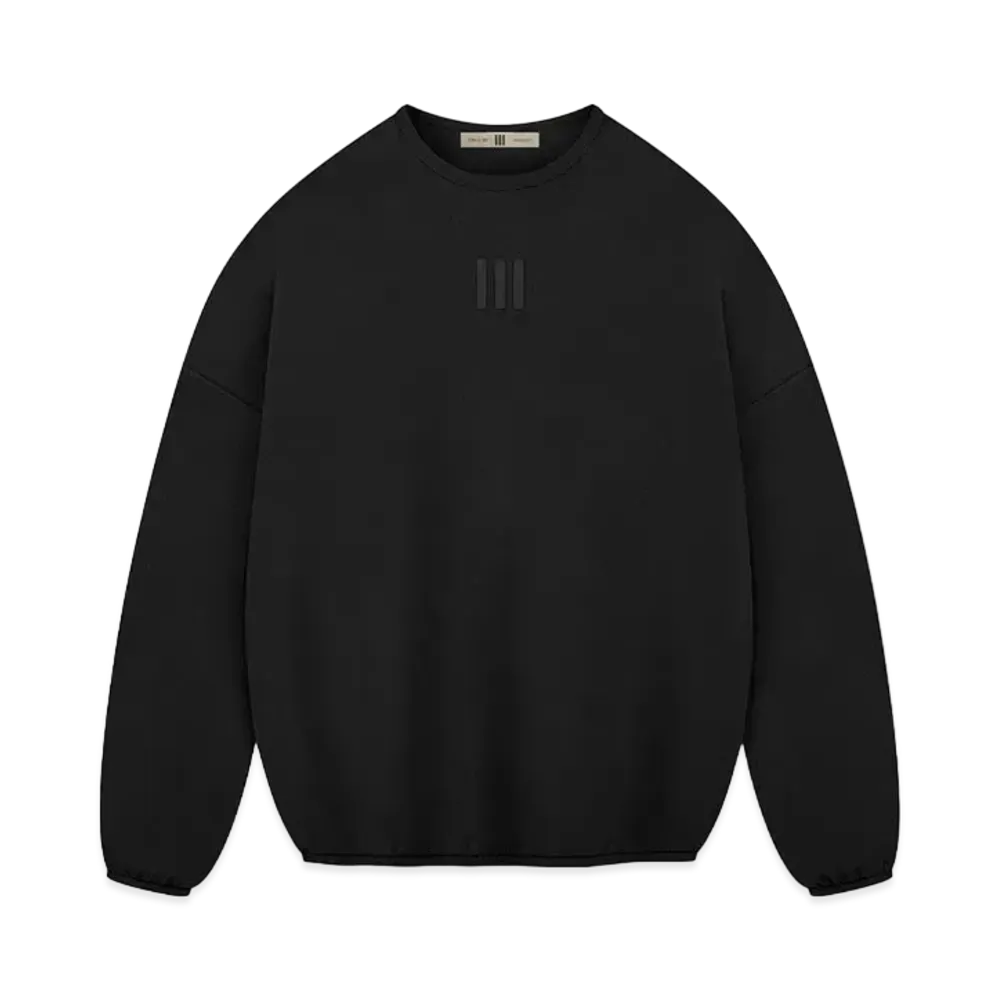 FEAR OF GOD x adidas FEAR OF GOD ATHLETICS Suede Fleece Crewneck Sweatshirt "Black"