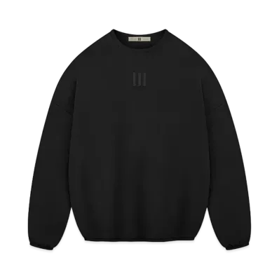 FEAR OF GOD x adidas FEAR OF GOD ATHLETICS Suede Fleece Crewneck Sweatshirt "Black"