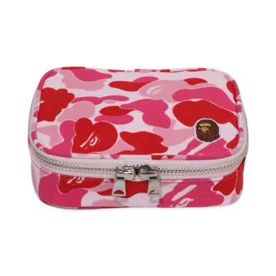 A BATHING APE ABC Camo Amenity Pouch Travel "Pink"