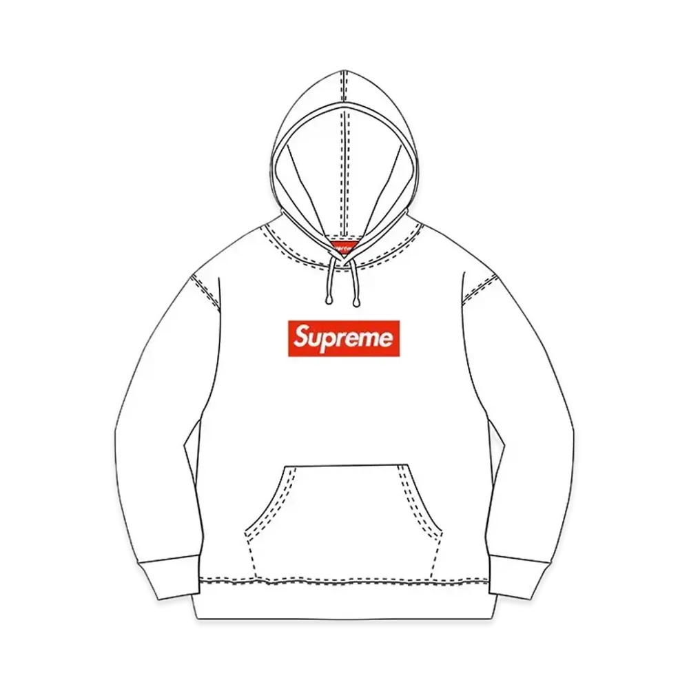 Supreme Box Logo Hooded Sweatshirt "White" (10FW)
