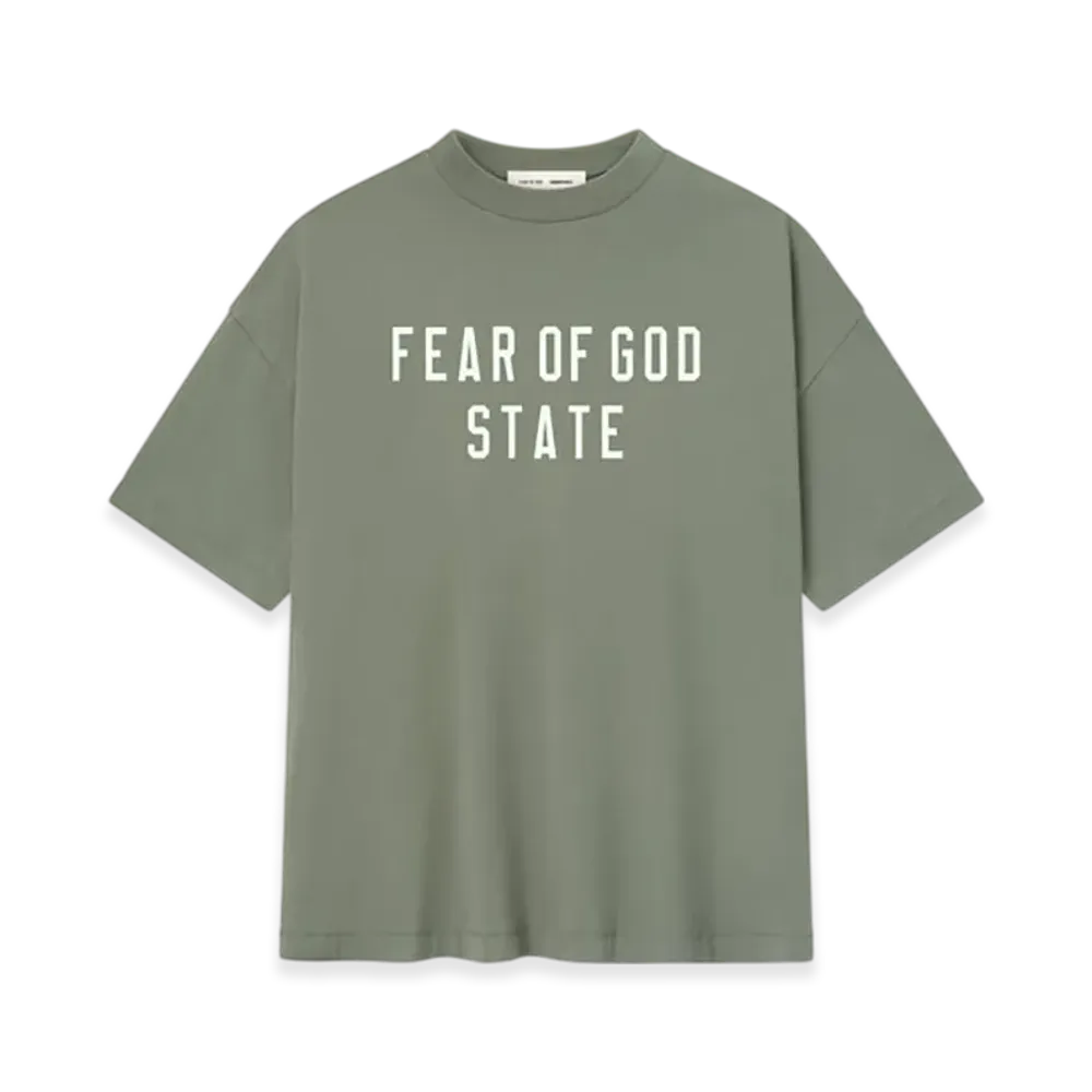 FEAR OF GOD ESSENTIALS 90's Tee "Moss"