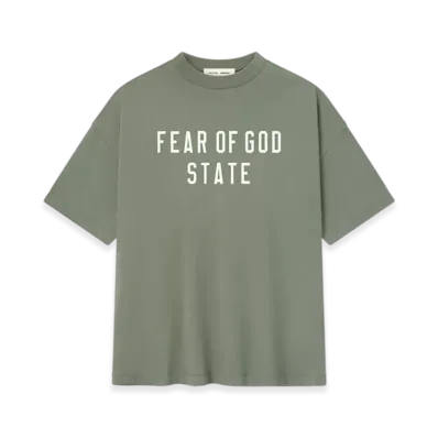 FEAR OF GOD ESSENTIALS 90's Tee "Moss"