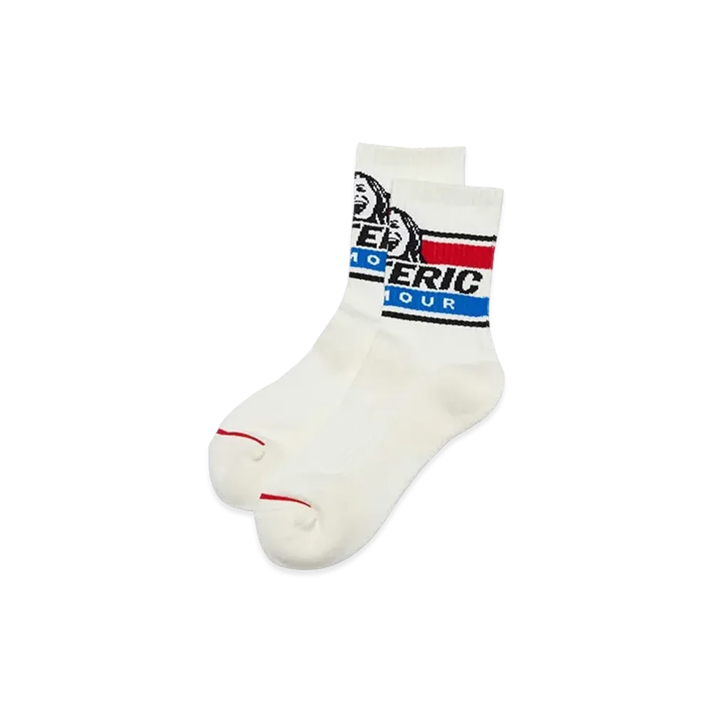 HYSTERIC GLAMOUR Make Me Smile Skater Socks "White"
