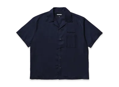 NEIGHBORHOOD Solid Color Hawaiian Shirt SS "Navy"