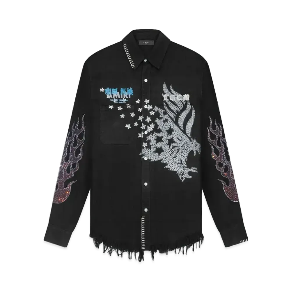 AMIRI Tgcw Crystal Eagle Flannel "Black"