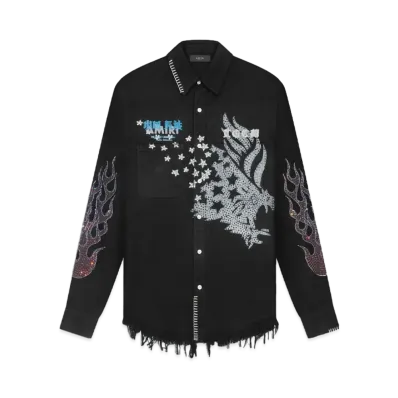 AMIRI Tgcw Crystal Eagle Flannel "Black"
