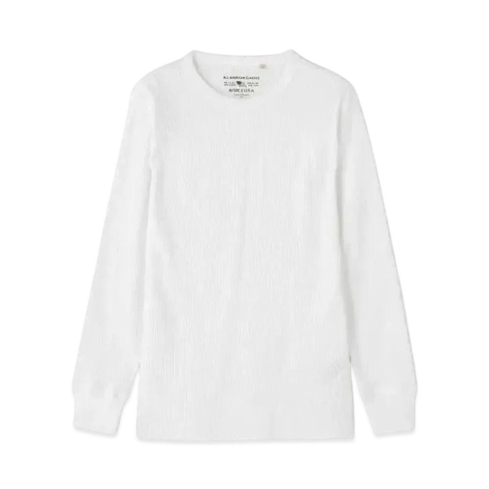 AVIREX Daily Wear Thermal L/S T-Shirt "White C"