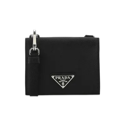 PRADA Leather Cardholder "Black"