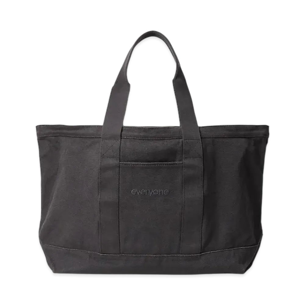 everyone Canvas Big Tote "Charcoal"