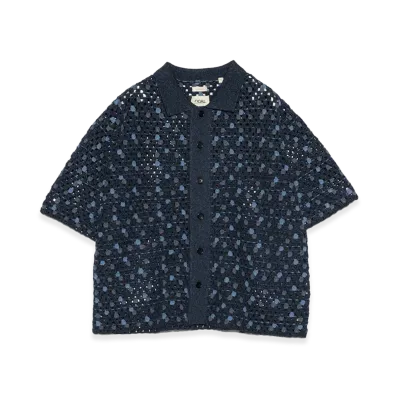 nanamica Knit Shirt "Dark Navy"