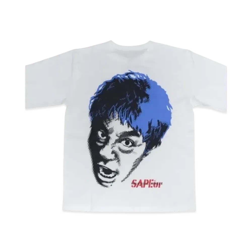 SAPEur x MASATOSHI HAMADA Blue Head Hamada LS Tee Kids "White"