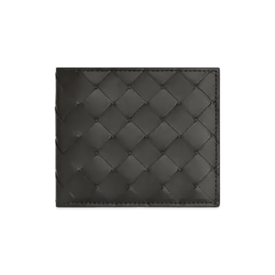 Bottega Veneta Intrecciato Bi-fold Wallet "Graphite/Rainbow"